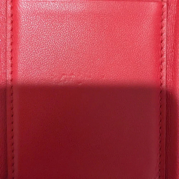 Authentic Christian Dior Lady Dior Cannage Trifold Wallet Lamb Skin Red - Picture 6 of 14
